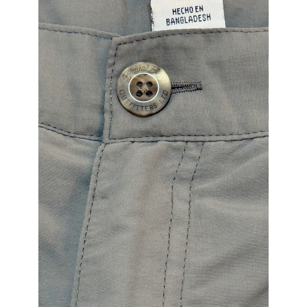 Bimini Bay Outfitters Mens Gray Performance Cargo Fishing Shorts Size 36 Nylon - Picture 4 of 9